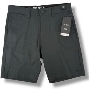 RVCA Boy's Back In Hybrid 17" Shorts Size 26 Charcoal Gray
